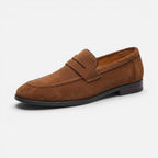 Penny Suede Old Money Loafer til mænd afslappet stil