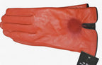 Damen Lederhandschuhe mit Fellbommel – Gefütterte Winterhandschuhe, Herbst Winter