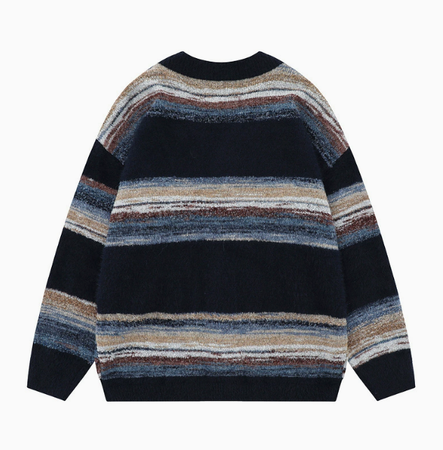 Herren-Cardigan mit Streifen