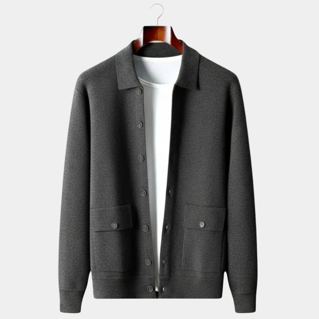 Herren Cardigan mit Knopfverschluss