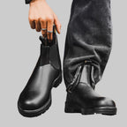Herren Chelsea-Stiefel mit elastischen Seiteneinsätzen und Blockabsatz