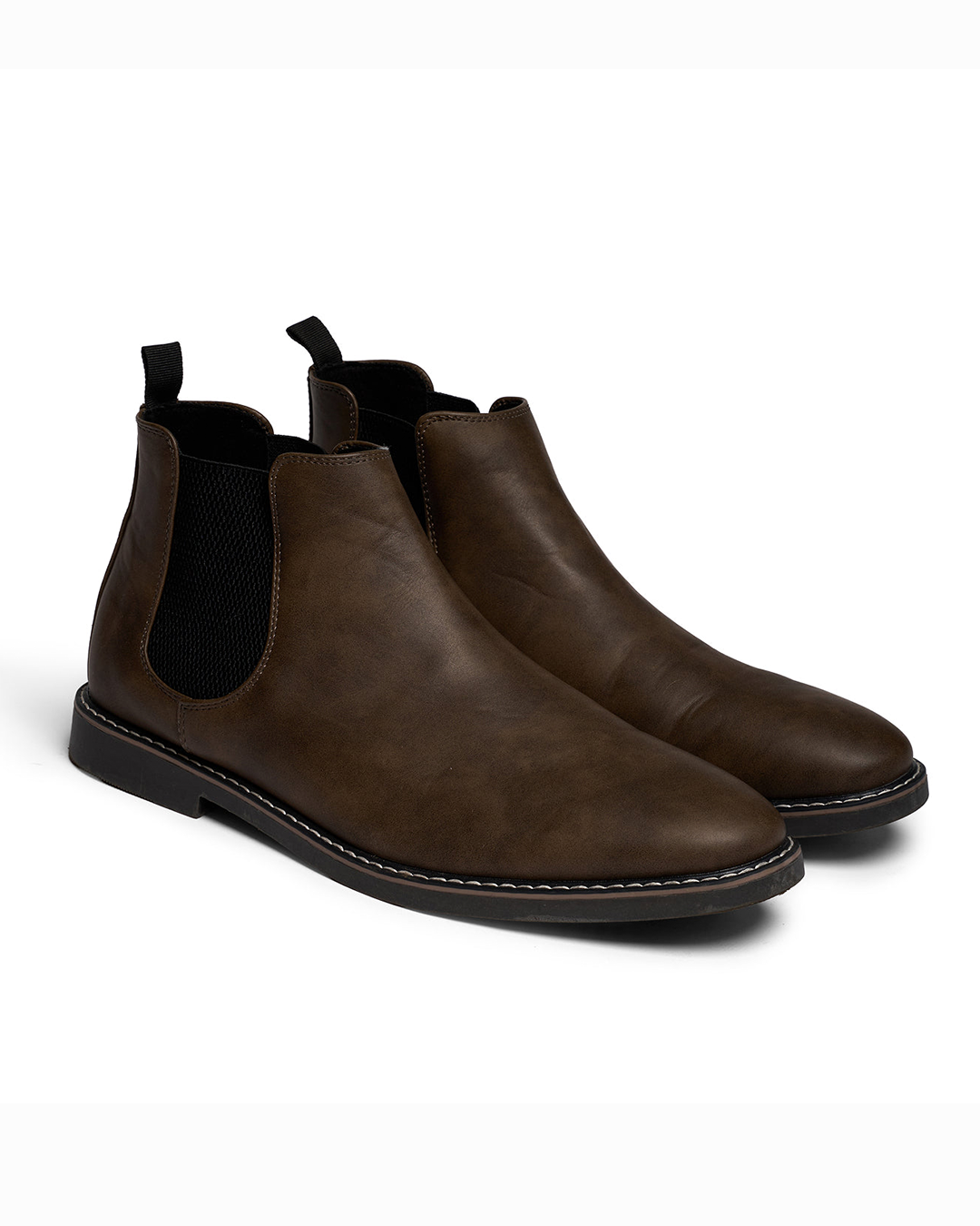 Herren Chelsea Boots mit elastischen Seiteneinsätzen und flacher Sohle