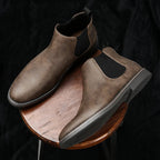 Herren Chelsea Boots mit elastischen Seiteneinsätzen und flacher Sohle