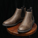 Herren Chelsea Boots mit elastischen Seiteneinsätzen und flacher Sohle