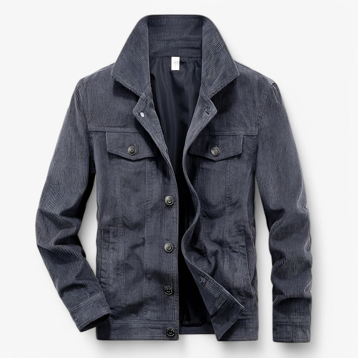 Herren Trucker Cordjacke Vintage – Übergangsjacke aus Cord mit Brusttaschen