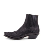 Herren Cowboy-Stiefel aus Leder mit spitzer Zehenform und niedrigem Absatz