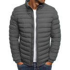 Herren Leichte Daunenjacke mit Stehkragen – Steppjacke für Herbst & Winter