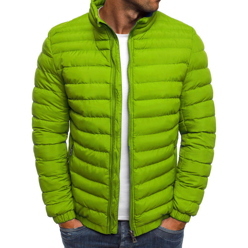 Herren Leichte Daunenjacke mit Stehkragen – Steppjacke für Herbst & Winter