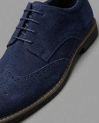 Herren Derby-Schuhe mit Perforation und Schnürverschluss