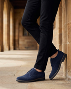 Herren Derby-Schuhe mit Perforation und Schnürverschluss