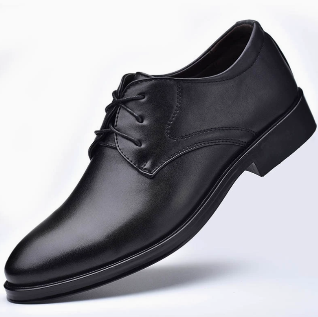 Herren Derby-Schuhe mit glattem Obermaterial und kleinem Absatz