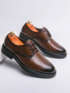 Herren Derby-Schuhe mit runder Spitze