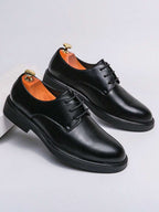 Herren Derby-Schuhe mit runder Spitze