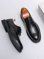 Herren Derby-Schuhe mit runder Spitze