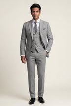 Herren Dreiteiliger Anzug mit Reverskragen – Slim Fit für Hochzeiten, Business & formelle Anlässe