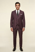 Herren Dreiteiliger Anzug mit Reverskragen – Slim Fit für Hochzeiten, Business & formelle Anlässe