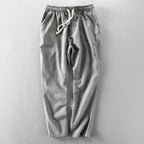 Herren Hose mit elastischem Bund, Kordelzug und geradem Bein