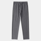 Herren Hose mit elastischem Bund, Kordelzug und geradem Schnitt