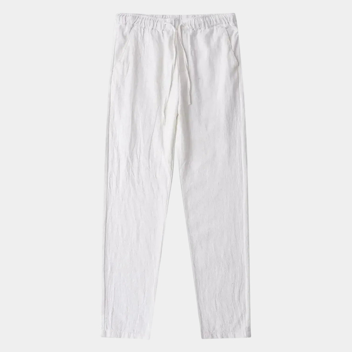 Herren Hose mit elastischem Bund, Kordelzug und geradem Schnitt