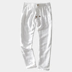 Herren Hose mit geradem Schnitt, elastischem Bund und Eingrifftaschen