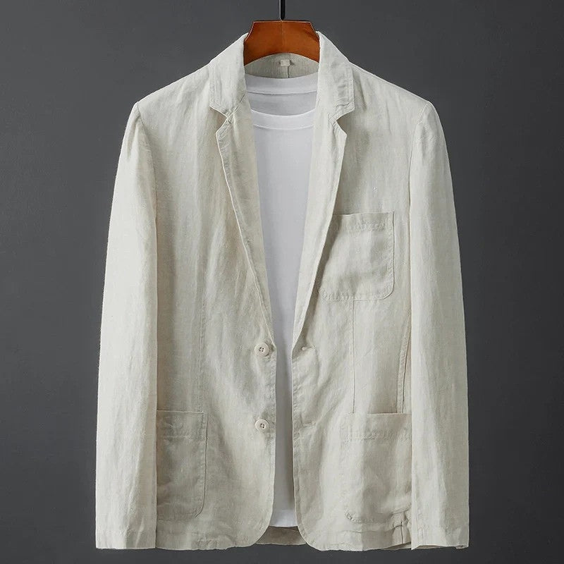 Herren Jacke mit Reverskragen und Knopfleiste
