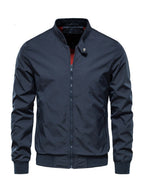 Herren Blouson Übergangsjacke mit Stehkragen und Reißverschluss