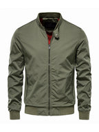 Herren Blouson Übergangsjacke mit Stehkragen und Reißverschluss