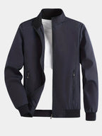 Herren Jacke mit Stehkragen und Reißverschluss