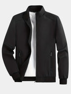 Herren Jacke mit Stehkragen und Reißverschluss