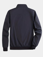 Herren Jacke mit Stehkragen und Reißverschluss