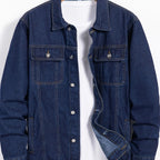 Herren Jeansjacke mit Knopfleiste und Brusttaschen