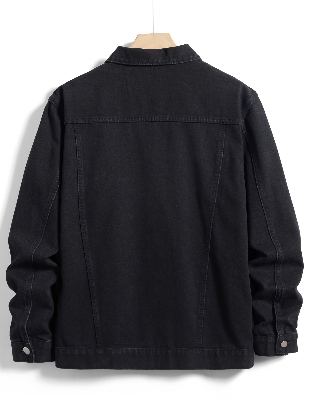 Herren Jeansjacke mit klassischem Kragen und Knopfverschluss
