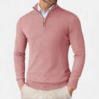 Herre Kashmir Half-Zip Sweater