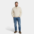 Herre Kashmir Half-Zip Sweater