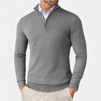 Herre Kashmir Half-Zip Sweater