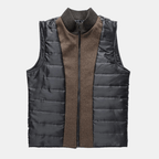 Herren Longline-Mantel mit hohem Halsausschnitt und strukturiertem Design
