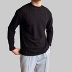 Herren Pullover mit Rundhalsausschnitt und strukturierter Strickoptik