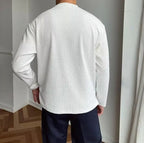 Herren Pullover mit Rundhalsausschnitt und strukturierter Strickoptik