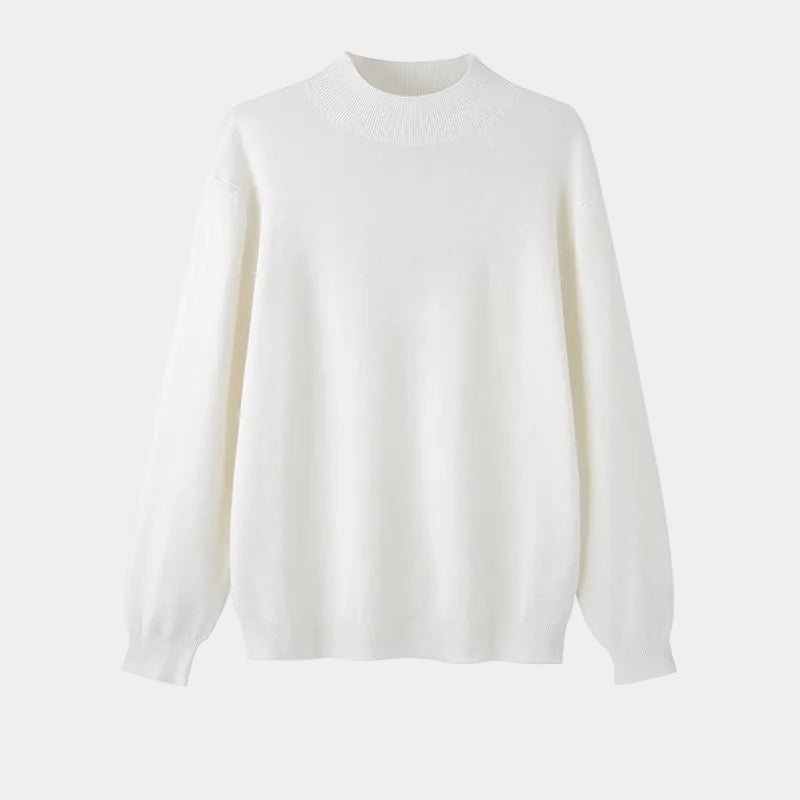 Herren Pullover mit Stehkragen und langen Ärmeln