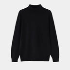 Herren Pullover mit Stehkragen und langen Ärmeln