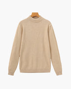 Herren Pullover mit langen Ärmeln und Stehkragen