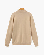 Herren Pullover mit langen Ärmeln und Stehkragen