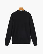 Herren Pullover mit langen Ärmeln und Stehkragen
