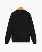 Herren Pullover mit langen Ärmeln und Stehkragen