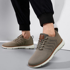 Herren Sneaker mit atmungsaktivem Mesh, dicker Sohle und Schnürverschluss