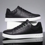 Herren Sneaker mit dicker Kontrastsohle und gepolstertem Schaft