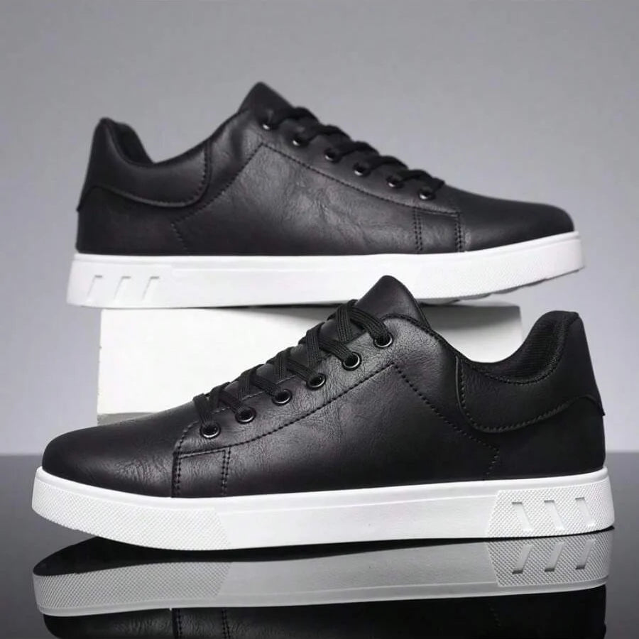 Herren Sneaker mit dicker Kontrastsohle und gepolstertem Schaft