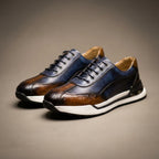 Herren Sneaker mit dicker Profilsohle und strukturierten Details