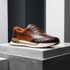 Herren Sneaker mit dicker Profilsohle und strukturierten Details