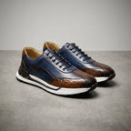 Herren Sneaker mit dicker Profilsohle und strukturierten Details